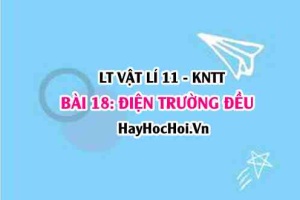 Lý thuyết Vật lí 11 Kết nối tri thức bài 18: Điện trường đều: Khái niệm, tác dụng và ứng dụng của điện trường đều